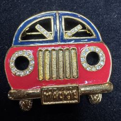 Bob Mackie Brooch and Vintage Scarf  Clip