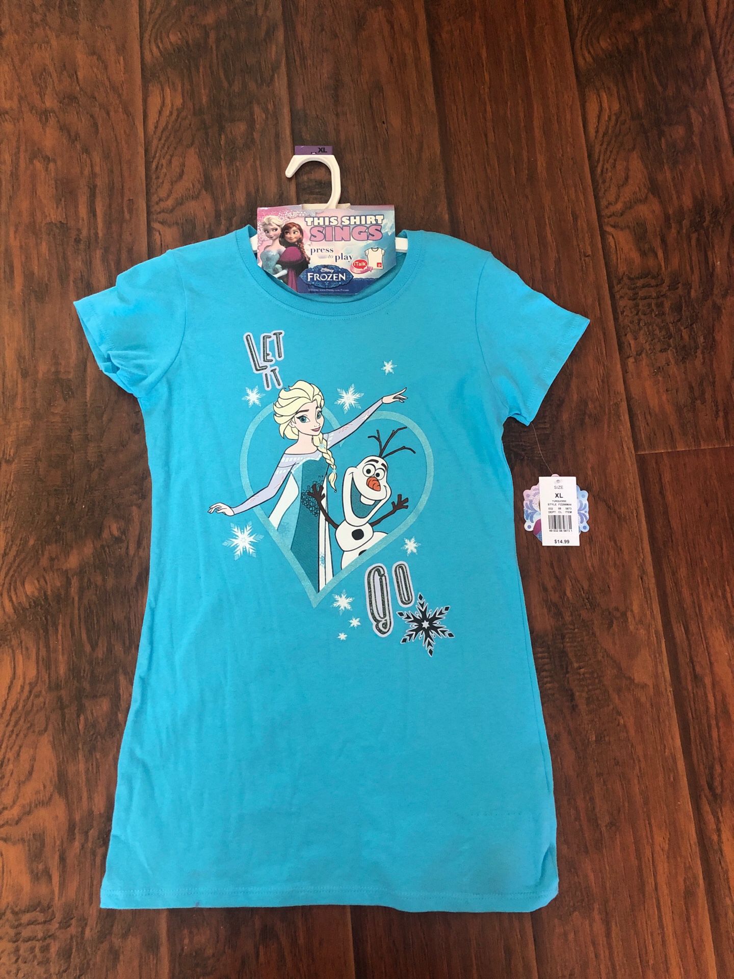 Frozen girls T-shirt with Elsa and Olaf