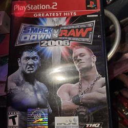 WWE SMACKDOWN VS RAW 2006 PS2 Playstation 2 Game 