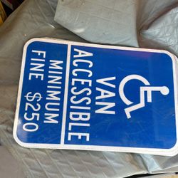 New Handicap Signs 