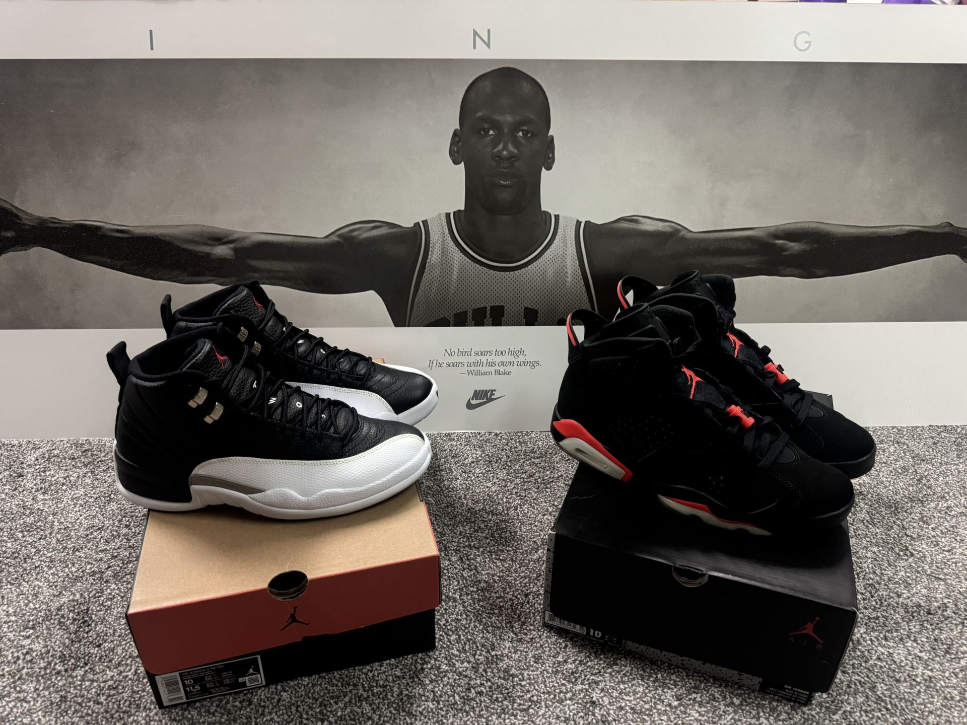 Jordan Playoff 12 And Infrared 6 $180ea.