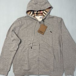 Grey Burberry Hoodie 