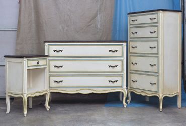 French provincial dresser set