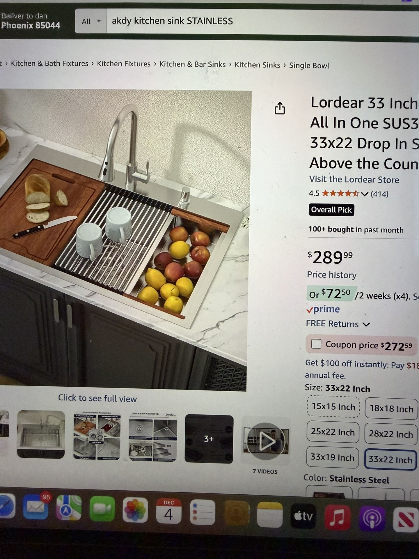 Brand New Kitchen Stainless Drop In Sink With Faucet