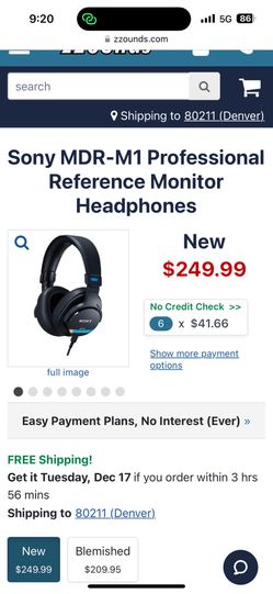 Sony Studio Headphones 