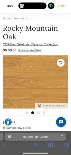 Brand new Vinyl wood flooring (53 sq ft)