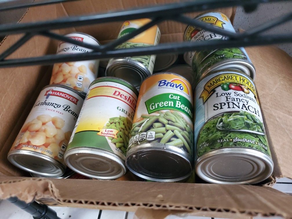 Free Cans Of Food And Vegetables 
