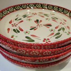 Temptations Luncheon Plates 8" Old World Set Of 4 