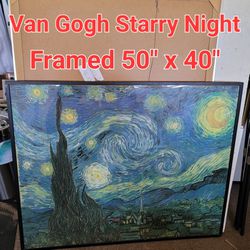 🔥 50" x 40" Van Gogh Starry Night Framed Art Home Decor Picture Painting Museum

Overall good pre-owned condition
