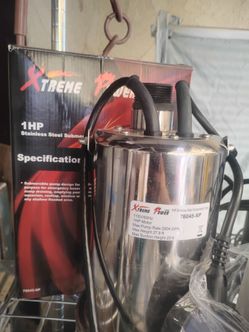 $85 STAINLESS STEEL SUBMIRSABLE PUMP