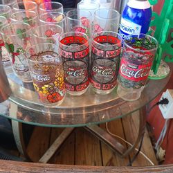 4 Vintage Coca-Cola  Glasses