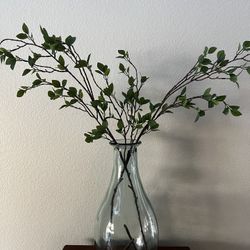 Large Recycled Glass Vase  