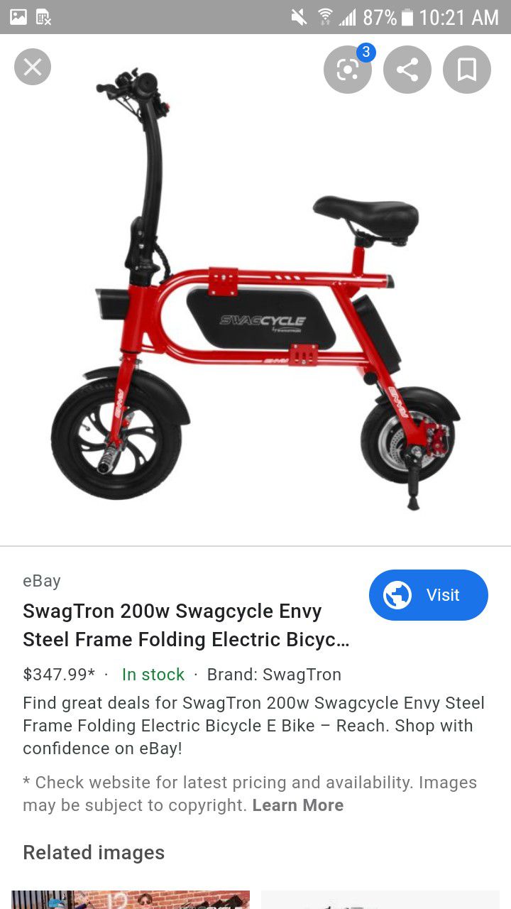 Selling swag cycle folding electric scooter