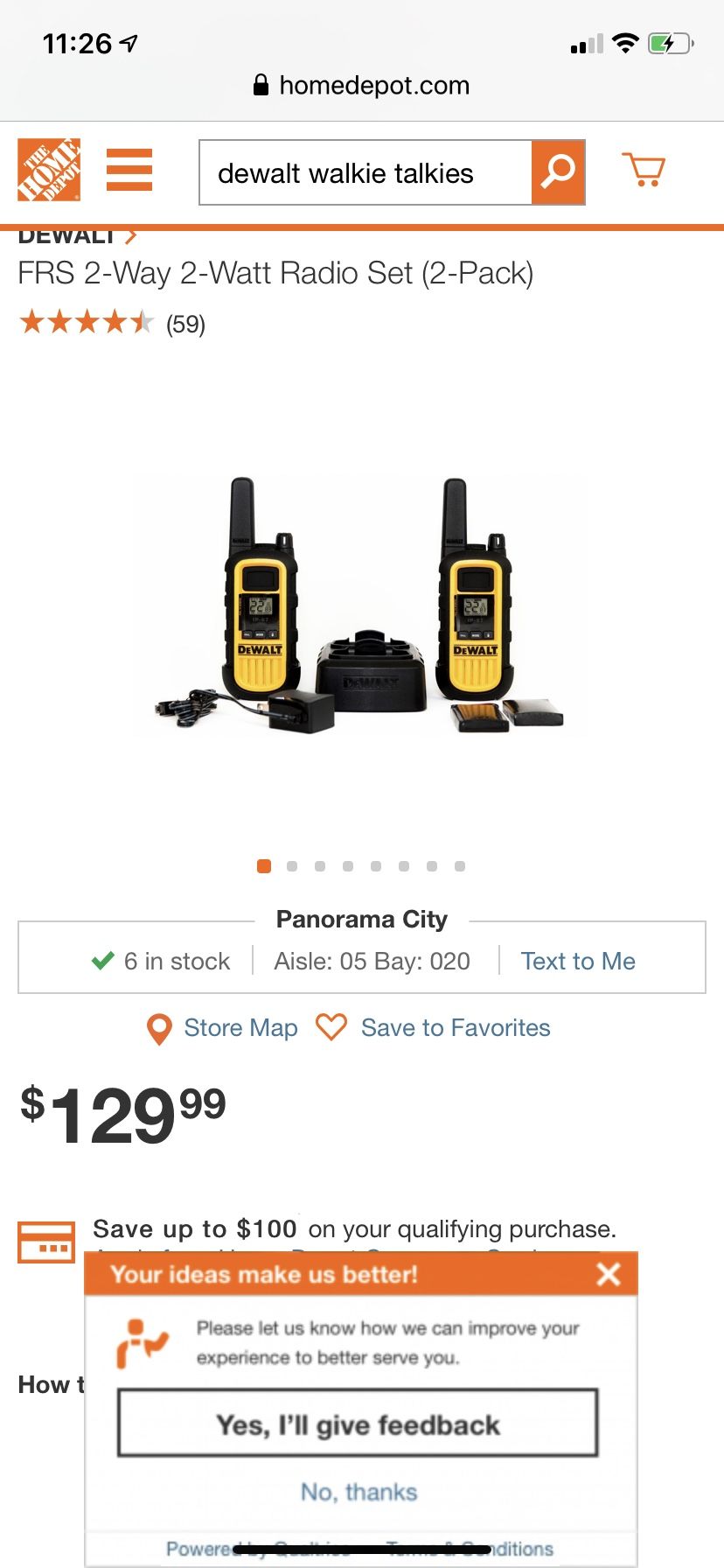 DeWalt 2way walk-in talkie