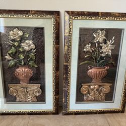 3D floral still life artwork 