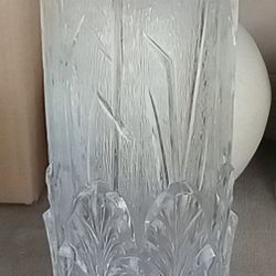 Large Crystal Vintage Vase . 12 Inches. Perfect Condition.