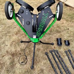 Spinball Wizard 3 Wheel Pitching Machine. 