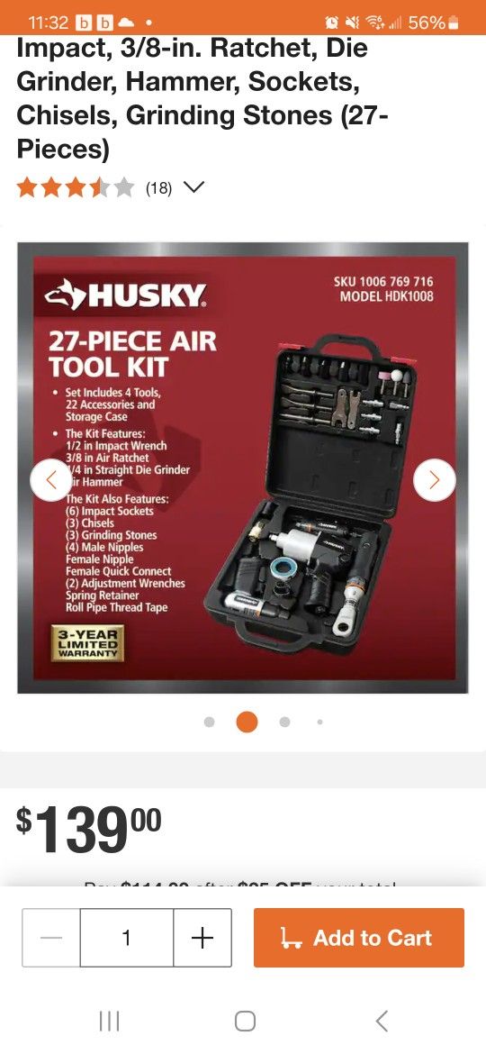 Husky Air Tool Kit