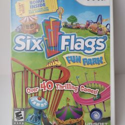 Six Flags Fun Park - Nintendo Wii - Video Game - VERY GOOD