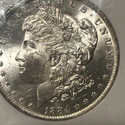 1884 O MORGAN SILVER DOLLAR 