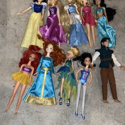 10pcs Barbie, Dolls, Disney , Princess
