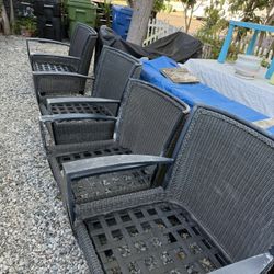 Patio Set Wrecked  Metal handles 