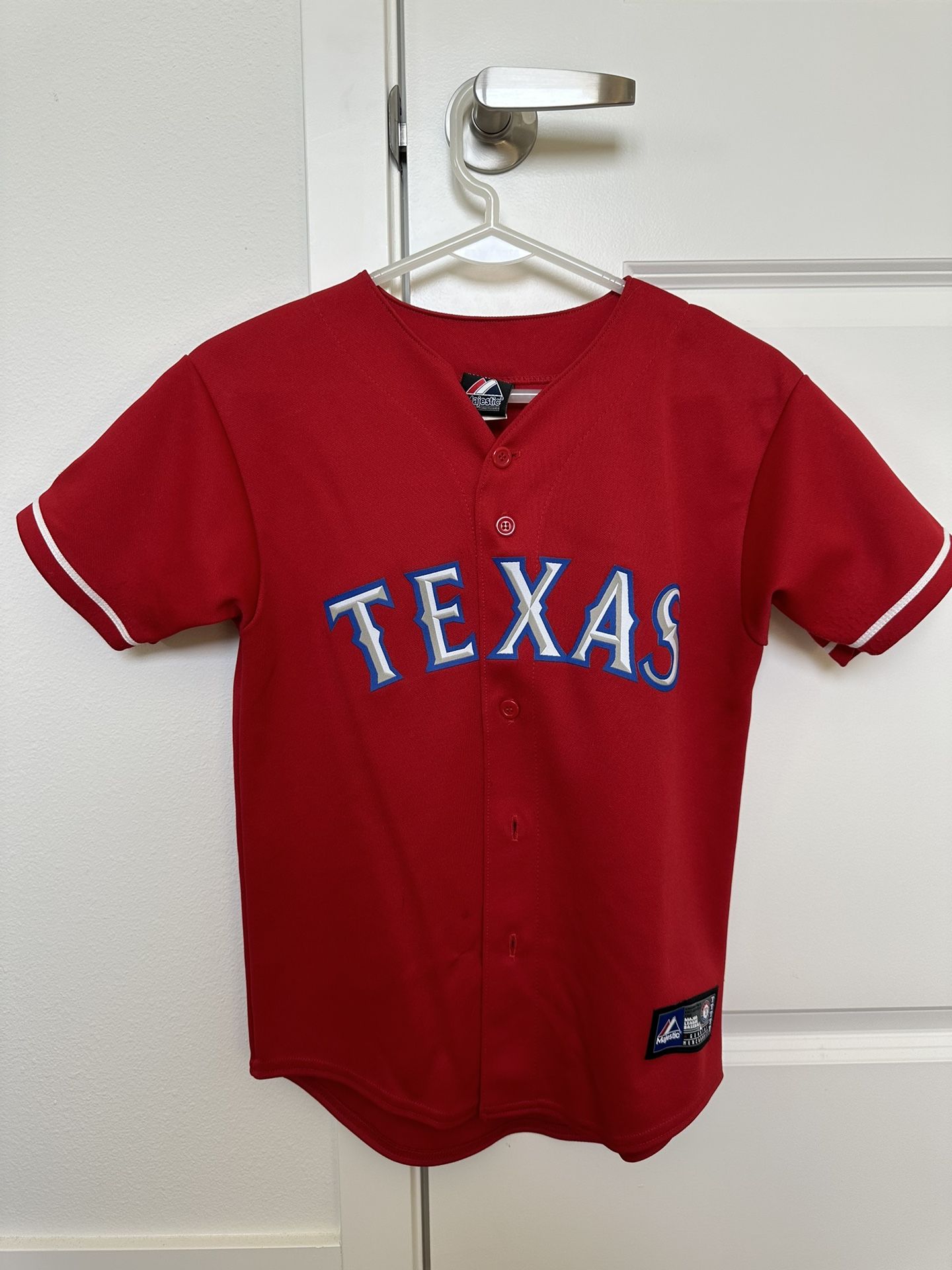 Majestic Texas Rangers Jersey Red Youth M