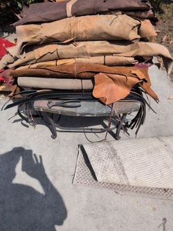 Leather for sale, misc colors cowhide, 10, 20, 30 dollars per roll