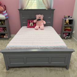 Full Size Bed with Headboard and Storage