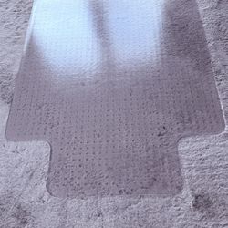 Chair Mat for Carpet with Lip, 36" x 48", Clear