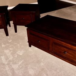 Coffee Table And Two Side Tables 