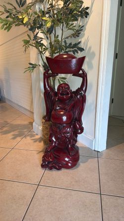 Large Solid Cherry Wood Buddha Staue - $700 Firm