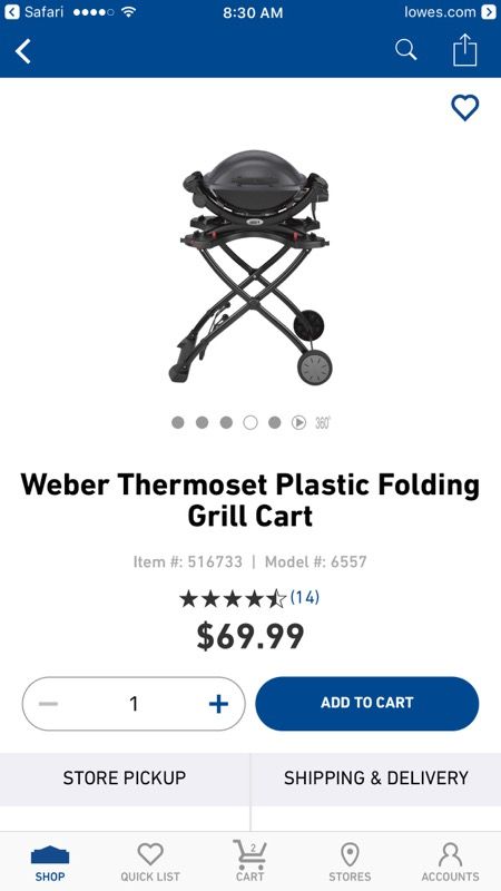 Weber q1200 grill