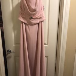 Pink Strapless Formal, Size 10