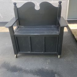 Multipurpose bench for sale made in my woodshop used a headboard for the decorative back