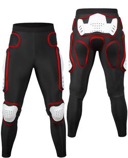 Motorcycle Riding Pant - Adult Youth Motocross Protectvie Gear, Dirt Bike Gear Pant with Armor for ATV Cyling Skateboard size xl