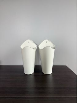 2 Metal Wall Planters