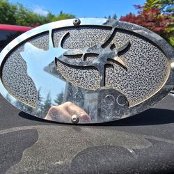 Trailer Hitch Cover - Solid Metal - CAN SHIP IF WANTED