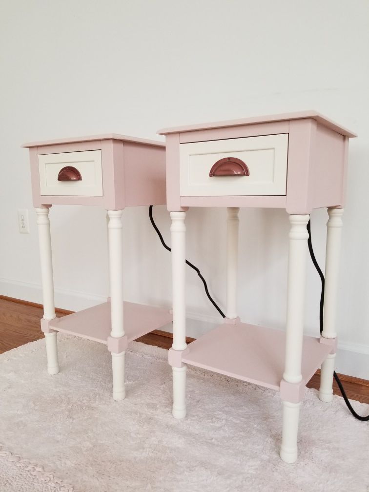 Lovely pink night stands