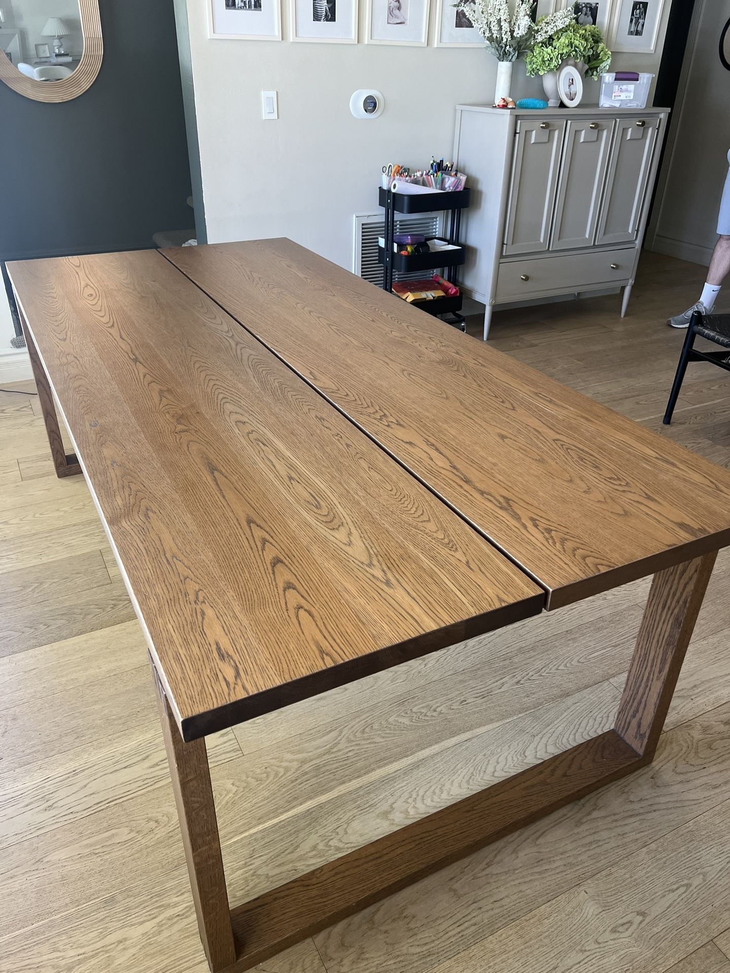 Stained Oak Dining Table