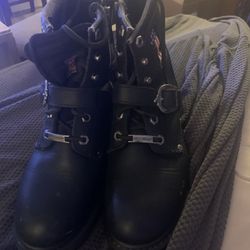Authentic And Rare Harley #1 Patriot Women’s Riding Boots