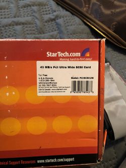 40 MB/s PCI ULTRA WIDE SCSI CARD