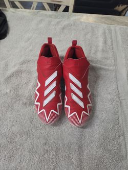 Adidas Football Cleats Red and White