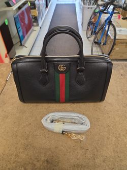 Gucci Ophidia GG 2 Way Sherry Line Handbag