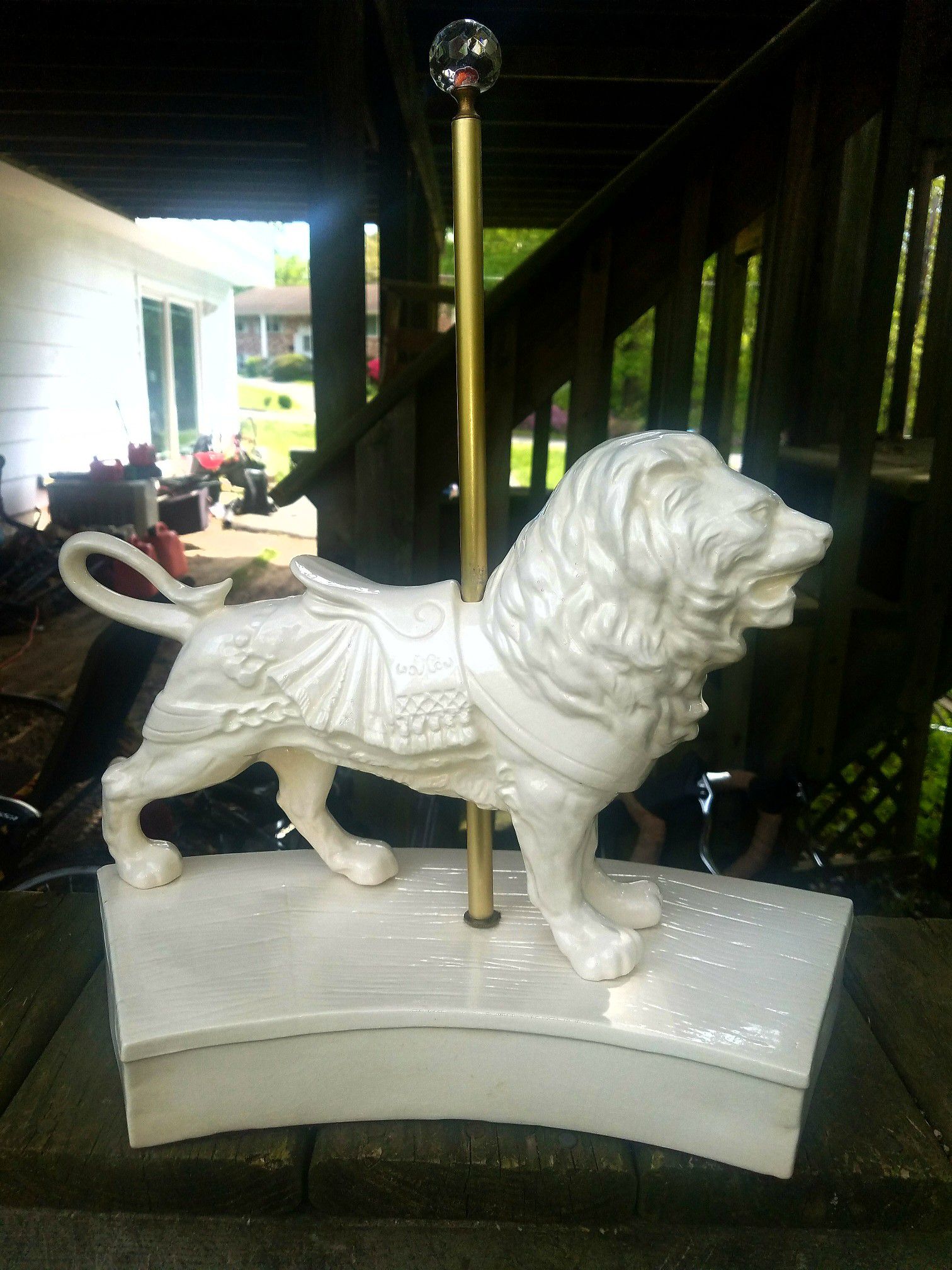 Lion Carousel Statue