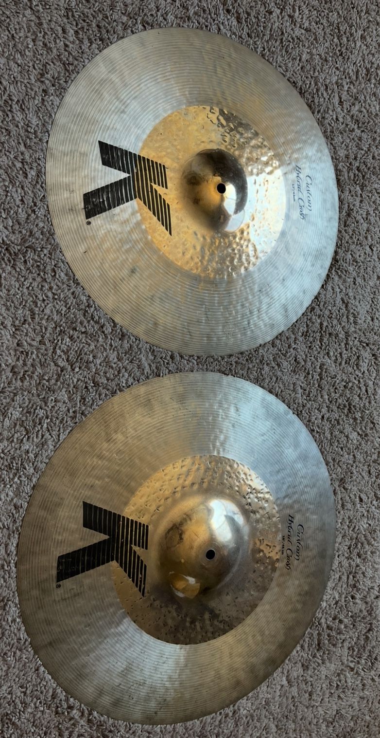 Make An Offer - Zildjian 17" & 18” K Custom Hybrid Crash Cymbals
