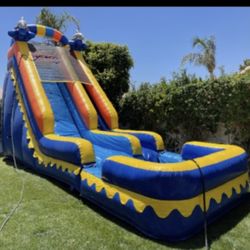 18 Feet Tall Waterslide Very Fun For Kids Or To Rent Out For Weekends..   Asking 1,900  Or Best Offer 