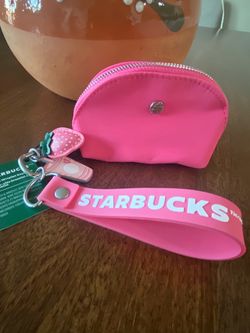 Starbucks Pink Summer Collection Keychain Wallet
