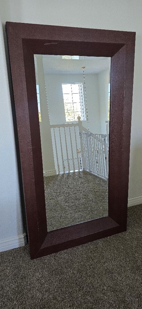 Tall Leaning Mirror