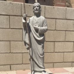New San Judas Made Out Of Cement Beautiful Yard Decoration 